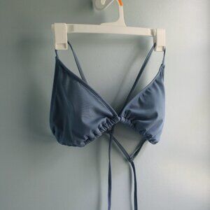 Shade & Shore string bikini set, light blue. Top size L, bottom size M